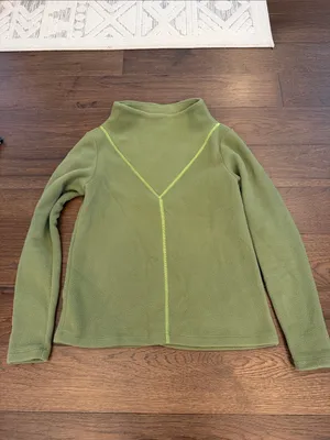 Dudley Stephens Olive Green Fleece Mockneck Pullover Size XS - C67-044 thumbnail 3