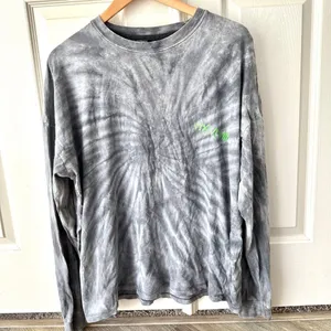 Urban Outfitters grey long sleeved authentic tie dye shirt thumbnail 4