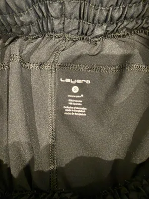 Layer8 Black Athletic Shorts With Pockets thumbnail 5
