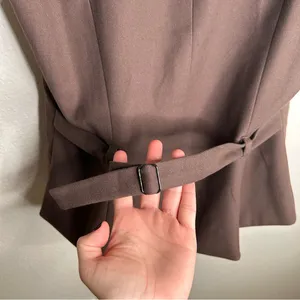 Reformation Delanie Top in Brown 12 thumbnail 10