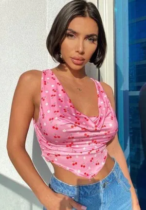 Tiger Mist Pink Croptop thumbnail 1