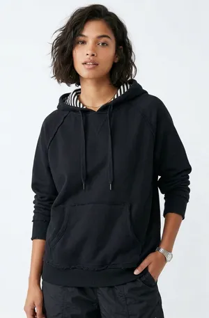 The Off-Duty Oversized Hoodie | Black-M thumbnail 1