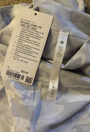 White Lululemon Camo Leggings thumbnail 3
