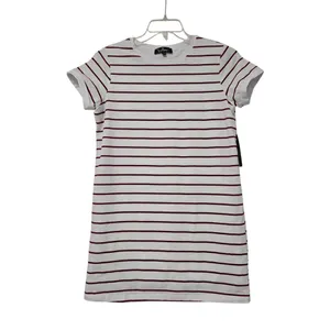 Lulus Knit T Shirt Dress White Red Lined Striped Fisherman Size Small Natical thumbnail 9