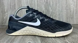 womens black white Nike Metcon 3 gym training Athletic shoes size 9 thumbnail 1