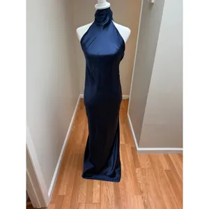 Show Me Your MuMu Lisa Maxi Dress Midnight Navy Size Medium thumbnail 6