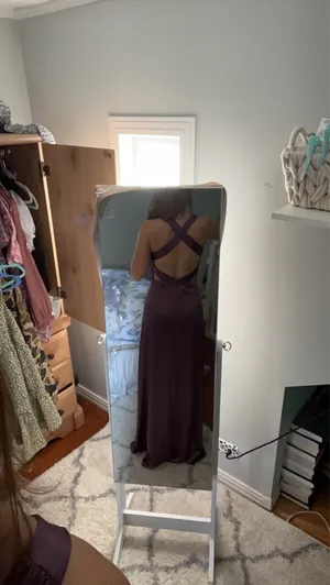 Azazie Dress Bridesmaid Plum thumbnail 2