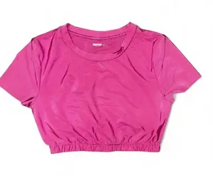Hot Pink Smoothez by aerie Cropped Top thumbnail 1