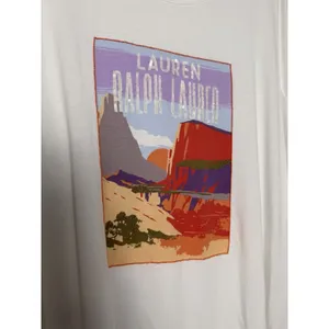 Lauren Ralph Lauren Vntg White Desert Tee Westerncore Southwestern Heritage 2X thumbnail 6