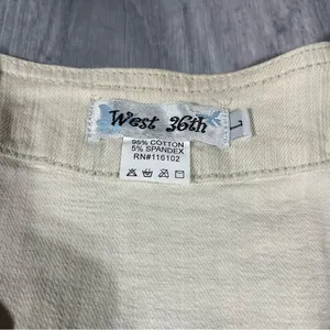 West 36th Embellished Cream Vest; Large Women’s thumbnail 3