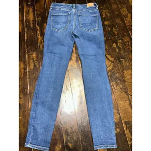 American Eagle 8 distressed stretch normcore hi-rise jeggings thumbnail 3