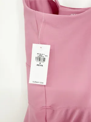 NWT Old Navy PowerSoft Fit & Flare Exercise Dress Women's SP Pink Tennis thumbnail 9