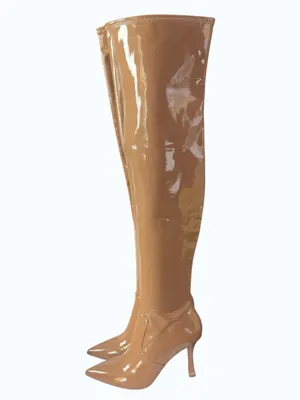Kenneth Cole Tan Romi OTK Thigh High Over The Knee Stiletto Heel Boot Size 8 thumbnail 16