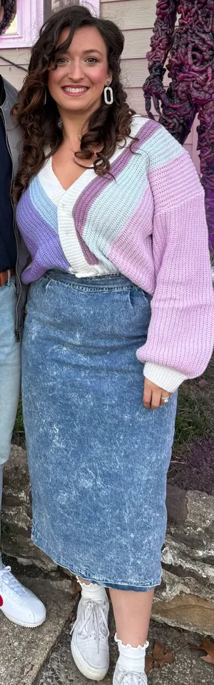 denim midi skirt Blue Size M thumbnail 1