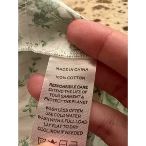 Hill House NAIA Nap Dress White Green Floral Size XXS thumbnail 6