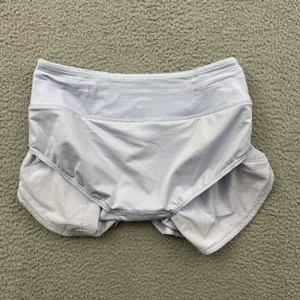 Lululemon Speed Up Shorts Mid Rise 4" Pastel Blue Athletic Athleisure Women's 4 thumbnail 4