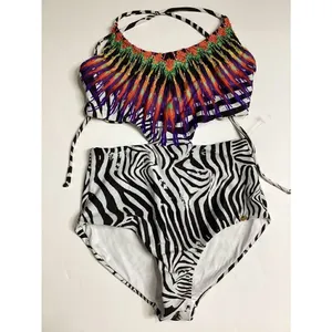 New. Pilyq beaded animal print swimsuit. thumbnail 10