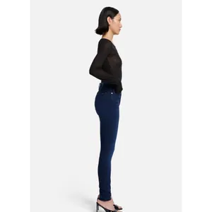 7 For All Mankind High Waist Skinny Jeans Dark Indigo Blue Size 28 Stretch Denim thumbnail 3