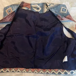Vintage Coldwater Creek Aztec Southwest Open Front Vest Women’s Size XL thumbnail 6