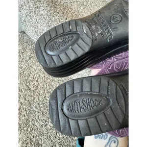 FLY FLOT Purple Velvet Slippers Made‎ In Italy Anti-Shock Leather Size 41/10 thumbnail 8