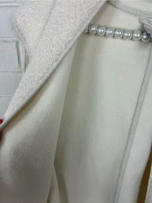 Joie Cream Sherpa Teddy Knit Hooded Long Line Vest Size M thumbnail 8