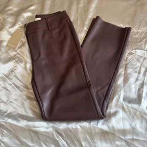 Meshki Leather Pants Quiet Luxury Elevated Chic Mininalist Tailored Scandi thumbnail 3