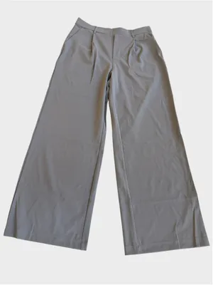Size L Reg Halara Flex High Waisted Plicated Side Pocket Straight Leg Work Pants thumbnail 4