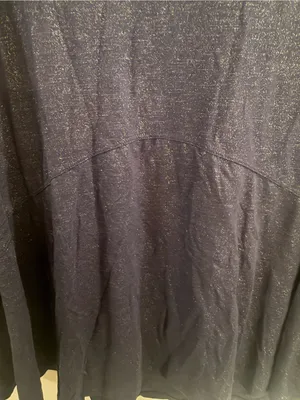 Cato Navy Blue Shimmer Bell Sleeve Top Size XL thumbnail 3