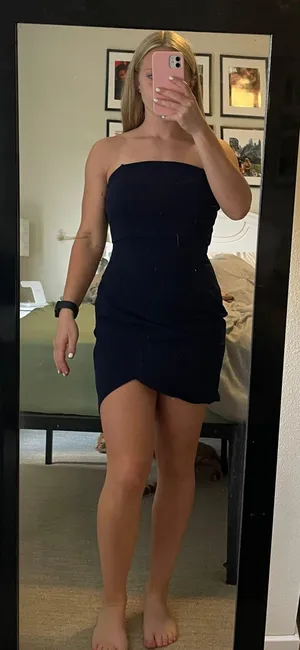 SheIn Strapless Bodycon Dress thumbnail 1