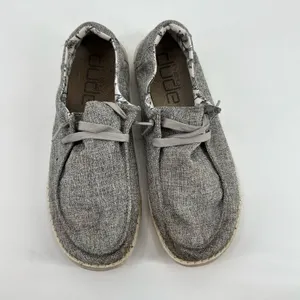 Hey Dude Women's Wendy Linen Slip-on Shoe Iron light gray travel comfort soft 11 thumbnail 3