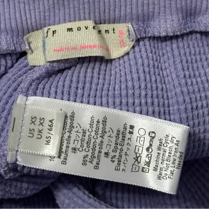 FP Movement Free People Women’s XS Purple Lilac Waffle Knit Hoodie Simple Hoodie thumbnail 5