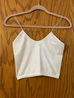 Intimately by Free People White Brami Seamless Cami - NWOT - Size M/L thumbnail 2