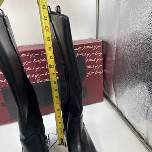 Kensie Naya B Women’s Black Knee High Boots Size 8.5 Side Zip Block Heel NWT thumbnail 3