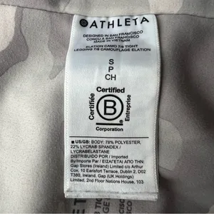 Athleta Elation Camo 7/8 Tights Size Small Gray Camouflage High-Rise‎ Leggings thumbnail 6