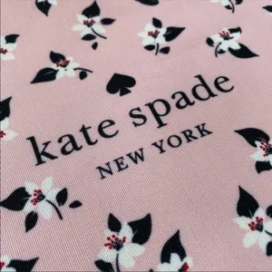 Kate Spade Pink Floral Cosmetic Pouch • Travel Makeup Bag • NWT thumbnail 4