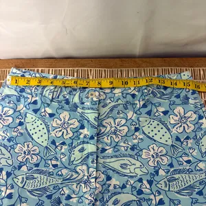 Lilly Pulitzer Vintage Ocean Print Capri Pants Size‎ 10 thumbnail 10