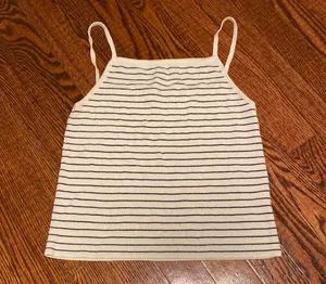 Brandy Melville Striped Ribbed Knit Tank thumbnail 1