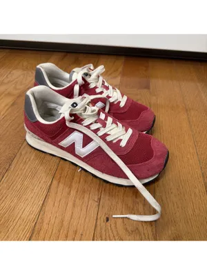 6.5 Women’s US Size New Balance 574 Core Pack - Burgundy Red Color thumbnail 3