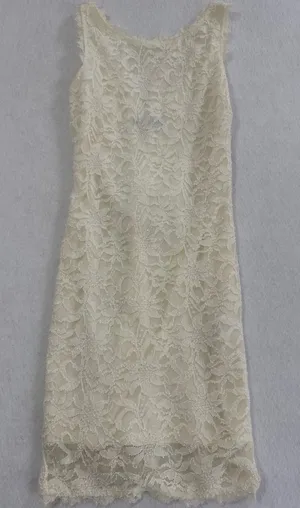 Jump Apparel Wendye Chaitin Ivory Floral Lace Sheath Dress 47464 Women Small NWT thumbnail 1