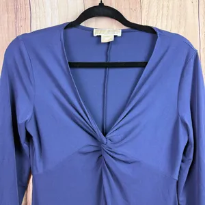 Michael Kors Navy Long Sleeve Dress thumbnail 3