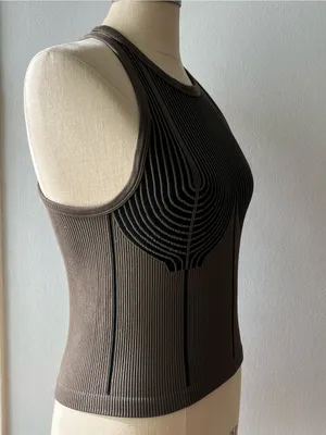 Gladiator Grunge Tank• Olive & Black• Sz S thumbnail 4