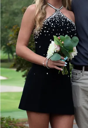 Miss rosier mini black dress Gems thumbnail 3