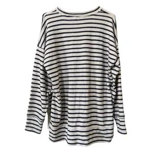 Aerie Striped Oversized M Terry‎ Relaxed Fit Tunic Swim Coverup Nautical Pool thumbnail 2