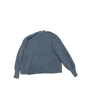 Vuori Womens Merino Wool Blend Mock Neck Ribbed Sweater Charcoal Gray Small thumbnail 2