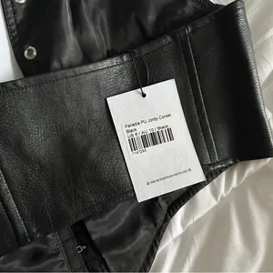 Princess Polly black corset halter top thumbnail 2