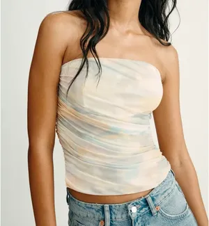 ZARA Strapless Top thumbnail 1