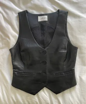 Aritzia Wilfred Desire Leather Vest thumbnail 1