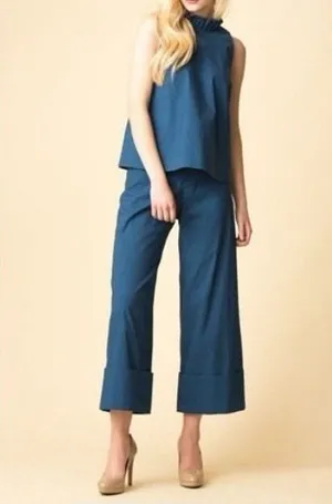 Sea New York $368 Winona Linen Blend‎ Cuffed High Rise Wide Leg Pants Size 0 thumbnail 1
