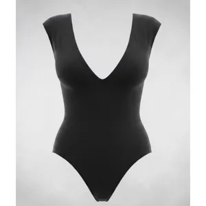 TA3 Plungey Muscle One Piece Swimsuit Black XL Short NWT Sculpting Retail $178 thumbnail 3