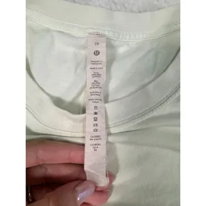 Lululemon Light Yellow T-Shirt | Size 10 | Basic Tee thumbnail 3